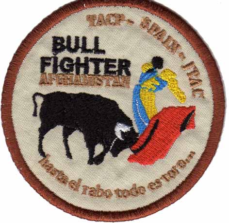 Escudo bordado Bull Fighter Afghanistan